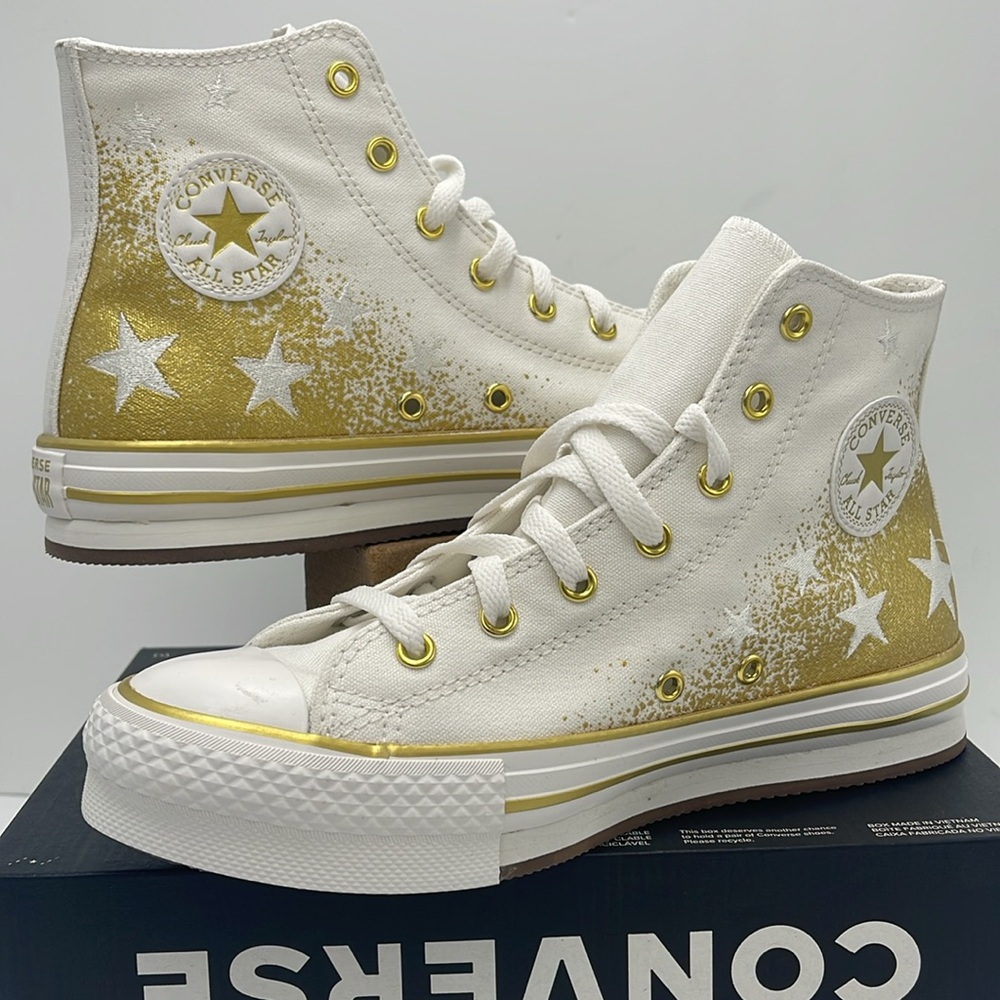 Converse WMNS High-Top Sneakers A12877C
CTAS EVA LIFT HI
VINTAGE WHITE/GOLD - Picture 9 of 16